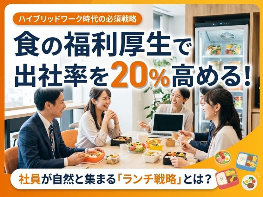 食の福利厚生 出社率を向上させるオフィスランチの風景